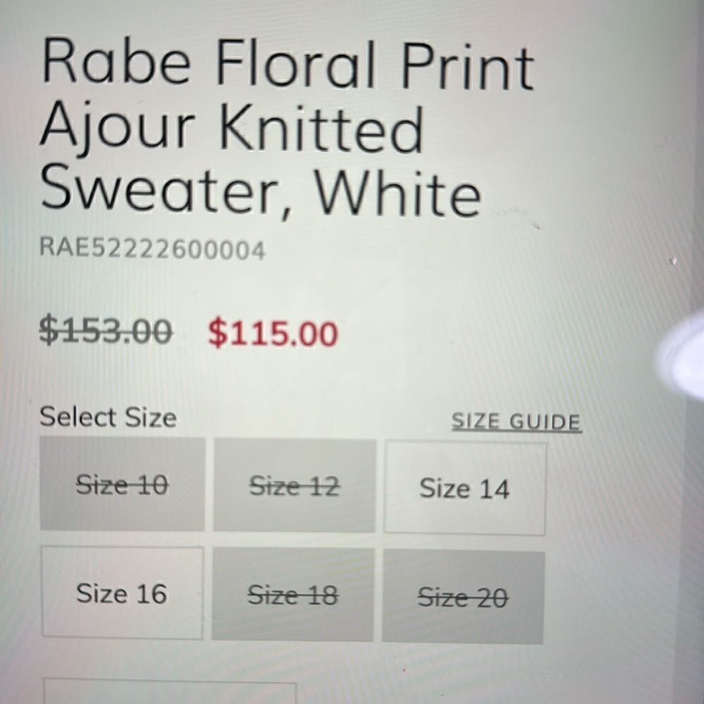 RABE FLORAL PRINT AJOUR KNITTED SWEATER - Picture 7 of 9